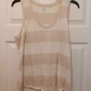 Gap Oatmeal Stripe Tank
